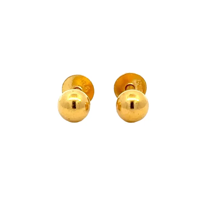 22k Yellow Gold BallBead Earrings with gold weight of 175g Gold Palace Earrings 22k Yellow Gold BallBead Earrings with gold weight of 175g Gold Palace Earrings