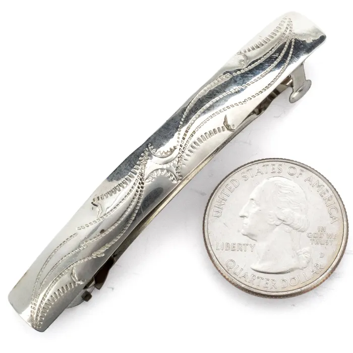 925 Sterling Silver USA Native American Made Hair Clip Kalifano Rings