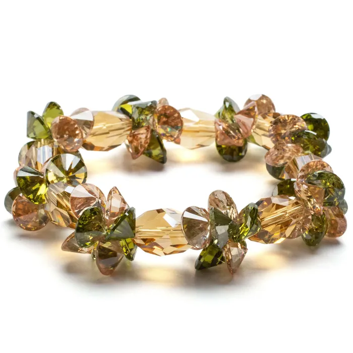 Alexander Kalifano Bracelets Autumn Faceted Cubic Zirconia Crystal Elastic Bracelet Alexander Kalifano Bracelets Autumn Faceted Cubic Zirconia Crystal Elastic Bracelet