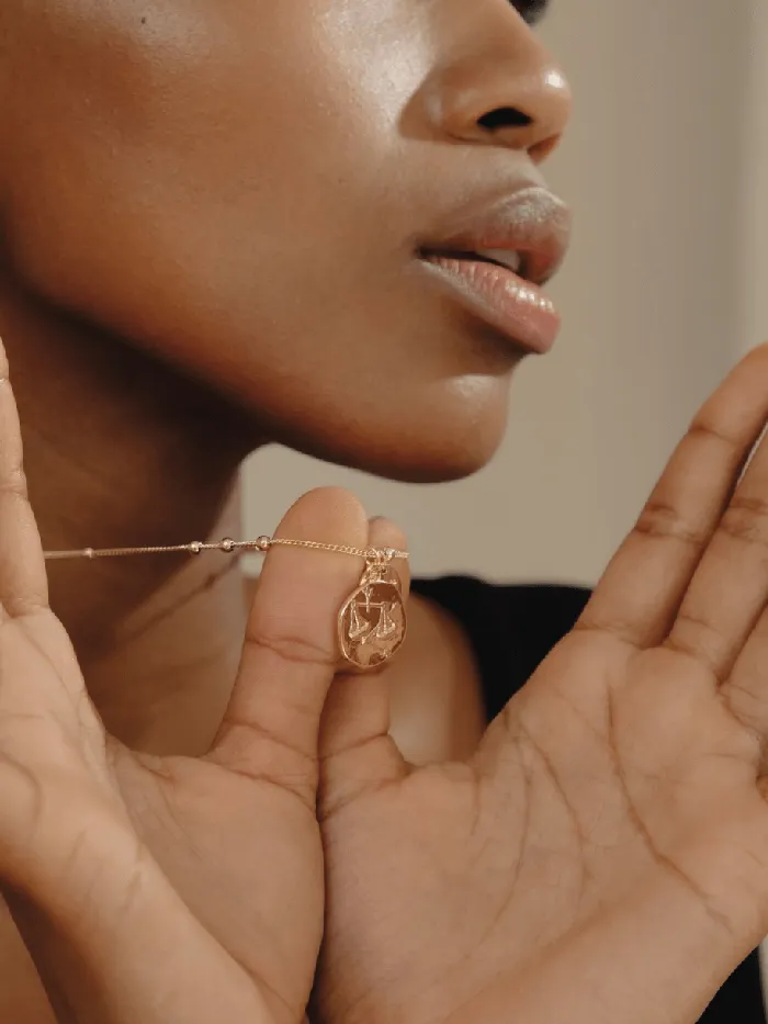 Betty and Biddy Aries Zodiac Coin Necklace Necklaces