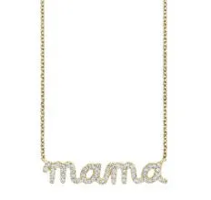 Betty and Biddy Necklaces Celebrate Diamante Mama Chain Necklace