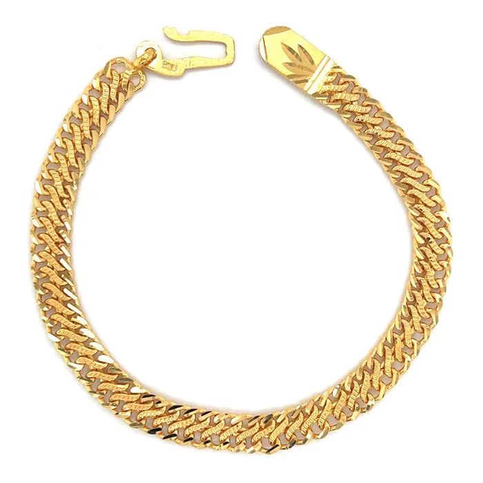 Bracelets Gold Palace 22K Gold Mens Reversible Figure 8 Bracelet