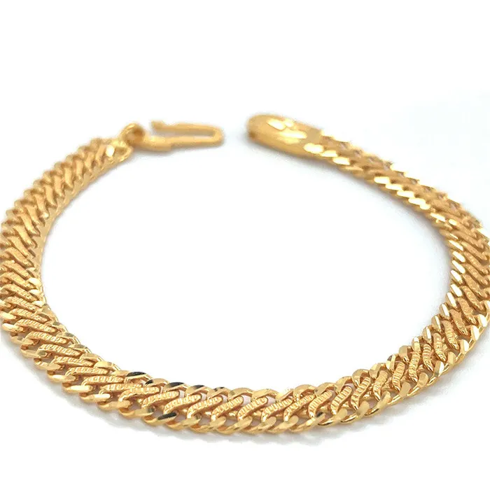 Bracelets Gold Palace 22K Gold Mens Reversible Figure 8 Bracelet