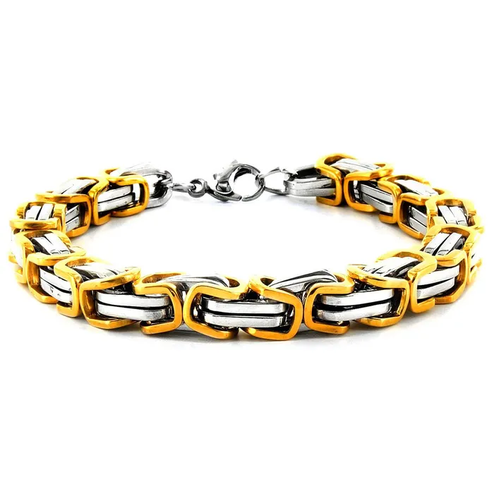 Bracelets Invicta Jewelry Invicta Polished Byzantine Chain Link Bracelet