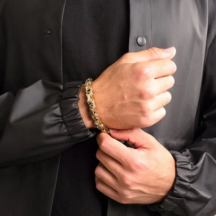 Bracelets Invicta Jewelry Invicta Polished Byzantine Chain Link Bracelet