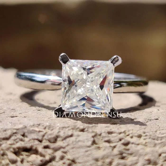 Diamondrensu Princess Cut Engagement Ring Rings