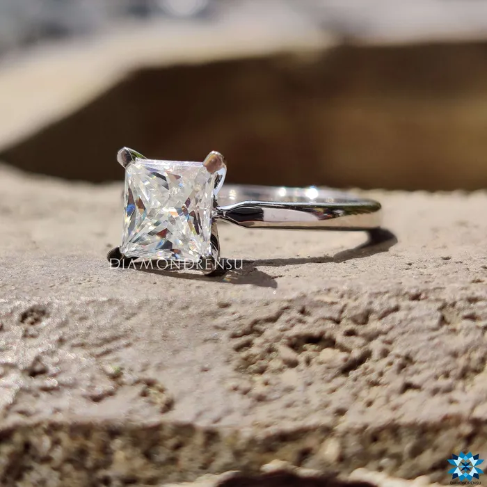 Diamondrensu Princess Cut Engagement Ring Rings