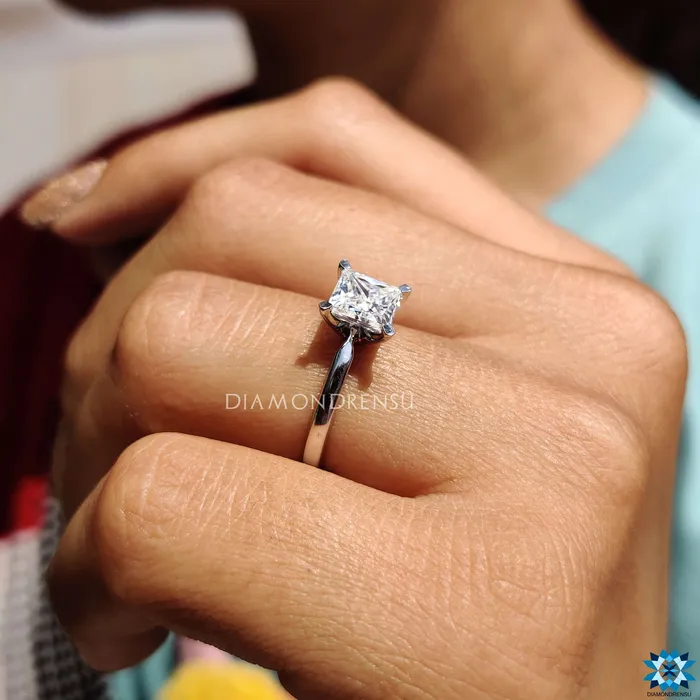 Diamondrensu Princess Cut Engagement Ring Rings