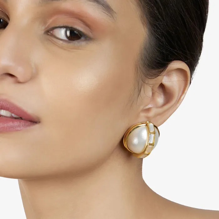 Duplicate Perla Stud Earrings Earrings