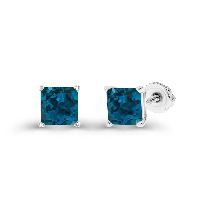 Earrings DecadenceJewelry Sterling Silver Rhodium 4mm Square Amethyst Screwback Stud Earring Earrings DecadenceJewelry Sterling Silver Rhodium 4mm Square Amethyst Screwback Stud Earring