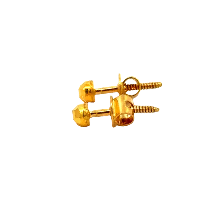 Earrings Gold Palace 22k Yellow Gold BallBead Earrings with gold weight of 0924g