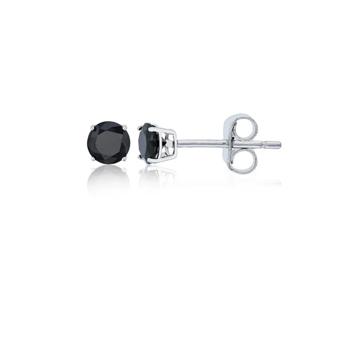 Earrings Silver Sterling Silver Polished Hypoallergenic 4mm Simulated Diamond Birthstone Solitaire Stud Earrings Earrings Silver Sterling Silver Polished Hypoallergenic 4mm Simulated Diamond Birthstone Solitaire Stud Earrings
