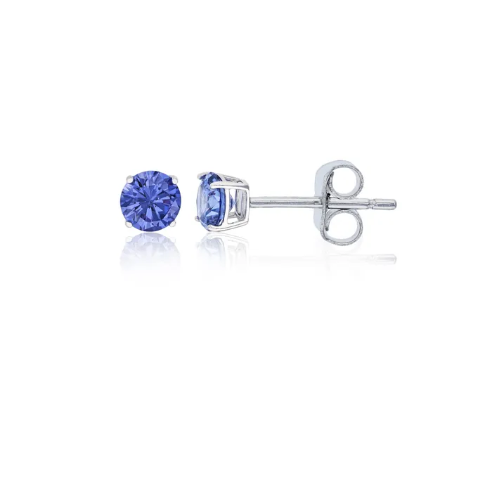 Earrings Silver Sterling Silver Polished Hypoallergenic 4mm Simulated Diamond Birthstone Solitaire Stud Earrings Earrings Silver Sterling Silver Polished Hypoallergenic 4mm Simulated Diamond Birthstone Solitaire Stud Earrings