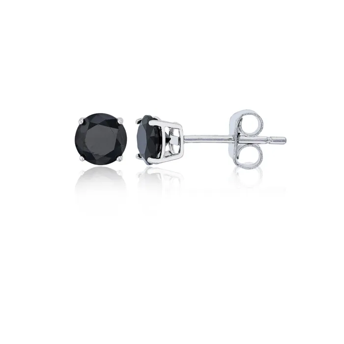 Earrings Silver Sterling Silver Polished Hypoallergenic 4mm Simulated Diamond Birthstone Solitaire Stud Earrings Earrings Silver Sterling Silver Polished Hypoallergenic 4mm Simulated Diamond Birthstone Solitaire Stud Earrings