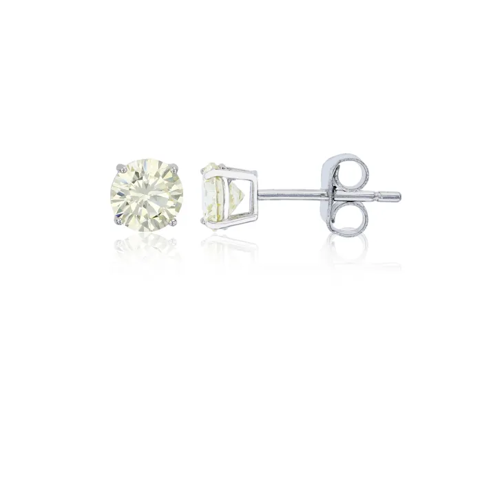 Earrings Silver Sterling Silver Polished Hypoallergenic 4mm Simulated Diamond Birthstone Solitaire Stud Earrings Earrings Silver Sterling Silver Polished Hypoallergenic 4mm Simulated Diamond Birthstone Solitaire Stud Earrings
