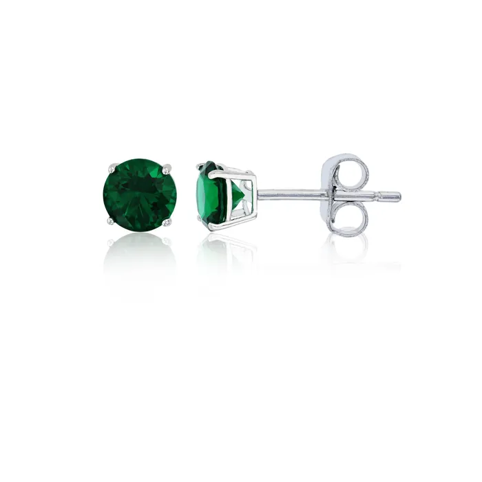 Earrings Silver Sterling Silver Polished Hypoallergenic 4mm Simulated Diamond Birthstone Solitaire Stud Earrings Earrings Silver Sterling Silver Polished Hypoallergenic 4mm Simulated Diamond Birthstone Solitaire Stud Earrings