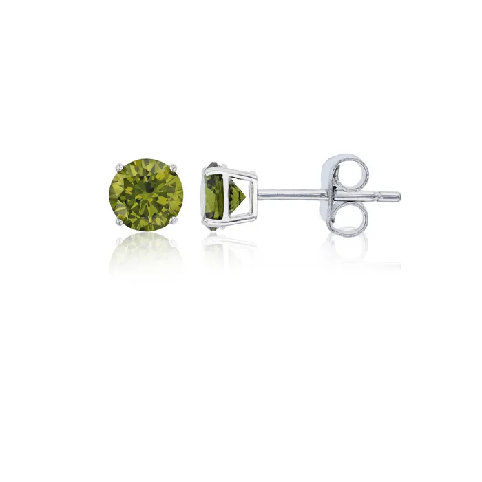 Earrings Silver Sterling Silver Polished Hypoallergenic 4mm Simulated Diamond Birthstone Solitaire Stud Earrings Earrings Silver Sterling Silver Polished Hypoallergenic 4mm Simulated Diamond Birthstone Solitaire Stud Earrings