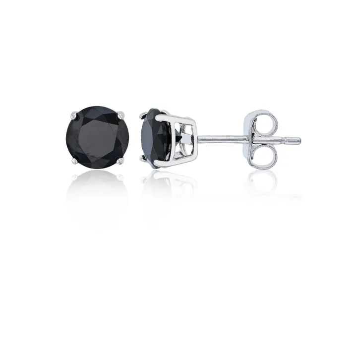 Earrings Silver Sterling Silver Polished Hypoallergenic 4mm Simulated Diamond Birthstone Solitaire Stud Earrings Earrings Silver Sterling Silver Polished Hypoallergenic 4mm Simulated Diamond Birthstone Solitaire Stud Earrings