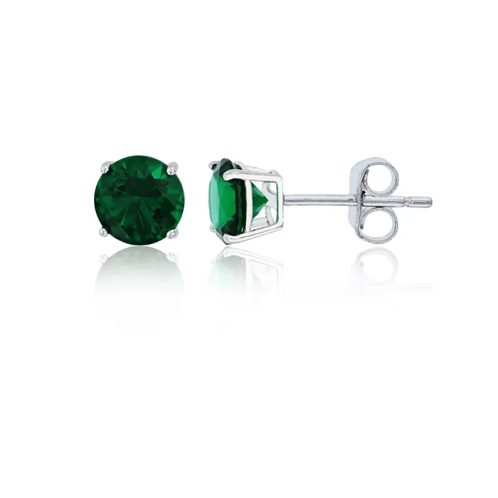 Earrings Silver Sterling Silver Polished Hypoallergenic 4mm Simulated Diamond Birthstone Solitaire Stud Earrings Earrings Silver Sterling Silver Polished Hypoallergenic 4mm Simulated Diamond Birthstone Solitaire Stud Earrings