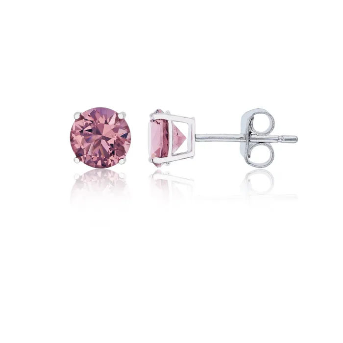 Earrings Silver Sterling Silver Polished Hypoallergenic 4mm Simulated Diamond Birthstone Solitaire Stud Earrings Earrings Silver Sterling Silver Polished Hypoallergenic 4mm Simulated Diamond Birthstone Solitaire Stud Earrings