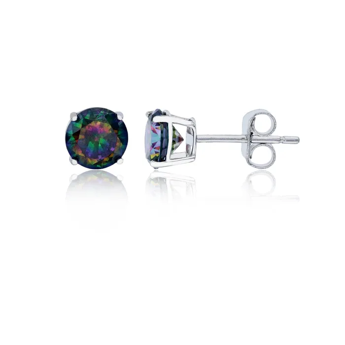 Earrings Silver Sterling Silver Polished Hypoallergenic 4mm Simulated Diamond Birthstone Solitaire Stud Earrings Earrings Silver Sterling Silver Polished Hypoallergenic 4mm Simulated Diamond Birthstone Solitaire Stud Earrings