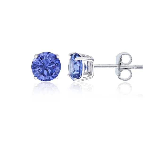 Earrings Silver Sterling Silver Polished Hypoallergenic 4mm Simulated Diamond Birthstone Solitaire Stud Earrings Earrings Silver Sterling Silver Polished Hypoallergenic 4mm Simulated Diamond Birthstone Solitaire Stud Earrings