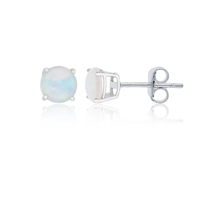 Earrings Silver Sterling Silver Polished Hypoallergenic 4mm Simulated Diamond Birthstone Solitaire Stud Earrings Earrings Silver Sterling Silver Polished Hypoallergenic 4mm Simulated Diamond Birthstone Solitaire Stud Earrings