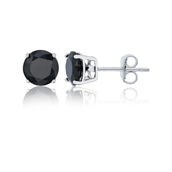 Earrings Silver Sterling Silver Polished Hypoallergenic 4mm Simulated Diamond Birthstone Solitaire Stud Earrings Earrings Silver Sterling Silver Polished Hypoallergenic 4mm Simulated Diamond Birthstone Solitaire Stud Earrings