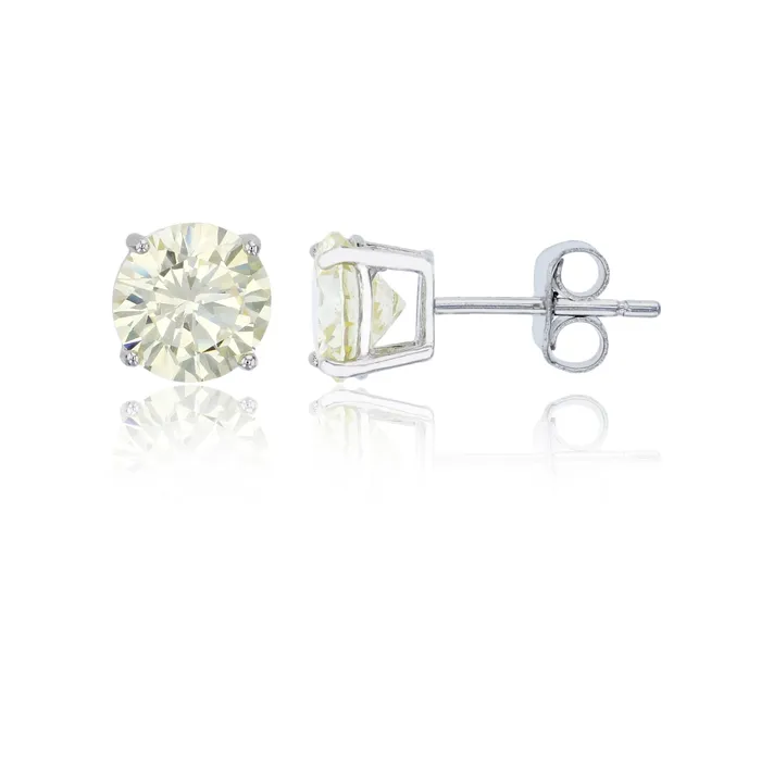 Earrings Silver Sterling Silver Polished Hypoallergenic 4mm Simulated Diamond Birthstone Solitaire Stud Earrings Earrings Silver Sterling Silver Polished Hypoallergenic 4mm Simulated Diamond Birthstone Solitaire Stud Earrings