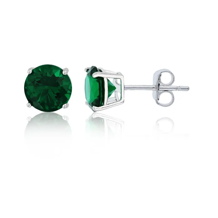 Earrings Silver Sterling Silver Polished Hypoallergenic 4mm Simulated Diamond Birthstone Solitaire Stud Earrings Earrings Silver Sterling Silver Polished Hypoallergenic 4mm Simulated Diamond Birthstone Solitaire Stud Earrings