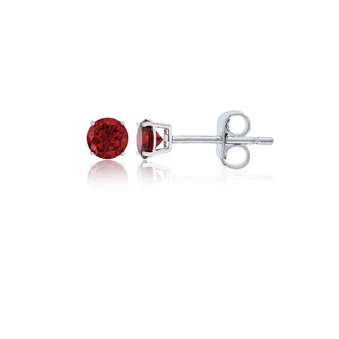 Earrings Silver Sterling Silver Polished Hypoallergenic 4mm Simulated Diamond Birthstone Solitaire Stud Earrings Earrings Silver Sterling Silver Polished Hypoallergenic 4mm Simulated Diamond Birthstone Solitaire Stud Earrings
