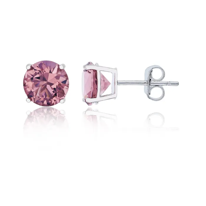 Earrings Silver Sterling Silver Polished Hypoallergenic 4mm Simulated Diamond Birthstone Solitaire Stud Earrings Earrings Silver Sterling Silver Polished Hypoallergenic 4mm Simulated Diamond Birthstone Solitaire Stud Earrings