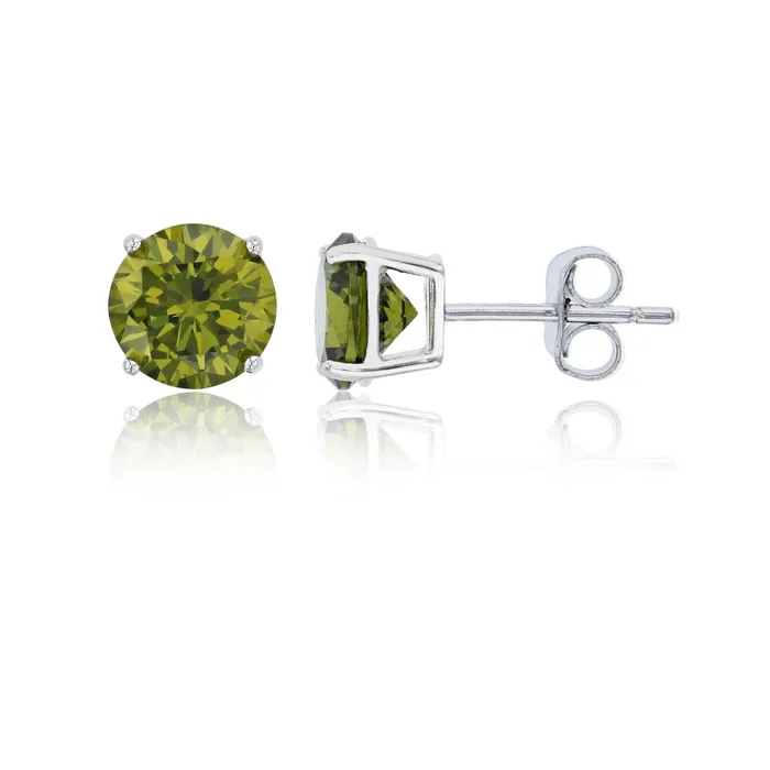 Earrings Silver Sterling Silver Polished Hypoallergenic 4mm Simulated Diamond Birthstone Solitaire Stud Earrings Earrings Silver Sterling Silver Polished Hypoallergenic 4mm Simulated Diamond Birthstone Solitaire Stud Earrings