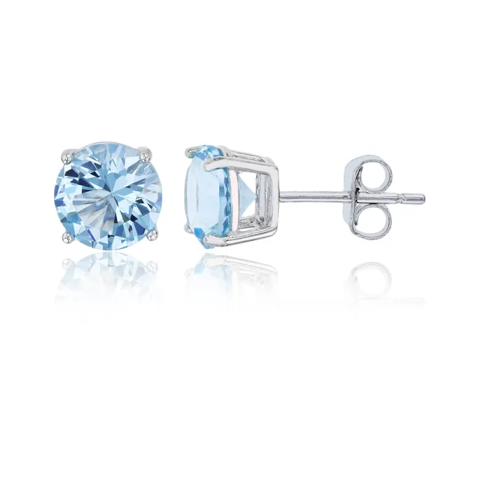 Earrings Silver Sterling Silver Polished Hypoallergenic 4mm Simulated Diamond Birthstone Solitaire Stud Earrings Earrings Silver Sterling Silver Polished Hypoallergenic 4mm Simulated Diamond Birthstone Solitaire Stud Earrings