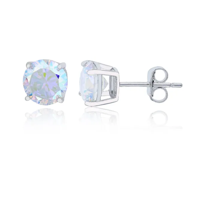 Earrings Silver Sterling Silver Polished Hypoallergenic 4mm Simulated Diamond Birthstone Solitaire Stud Earrings Earrings Silver Sterling Silver Polished Hypoallergenic 4mm Simulated Diamond Birthstone Solitaire Stud Earrings