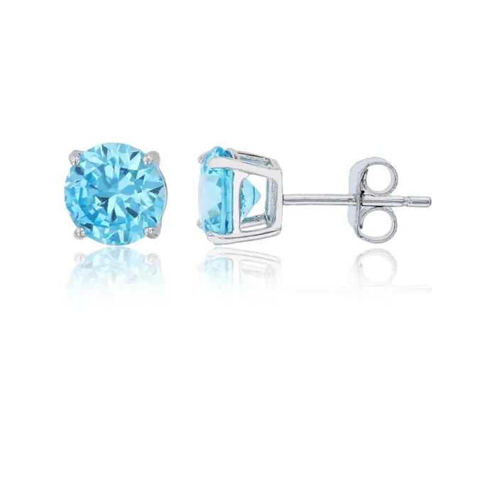 Earrings Silver Sterling Silver Polished Hypoallergenic 4mm Simulated Diamond Birthstone Solitaire Stud Earrings Earrings Silver Sterling Silver Polished Hypoallergenic 4mm Simulated Diamond Birthstone Solitaire Stud Earrings