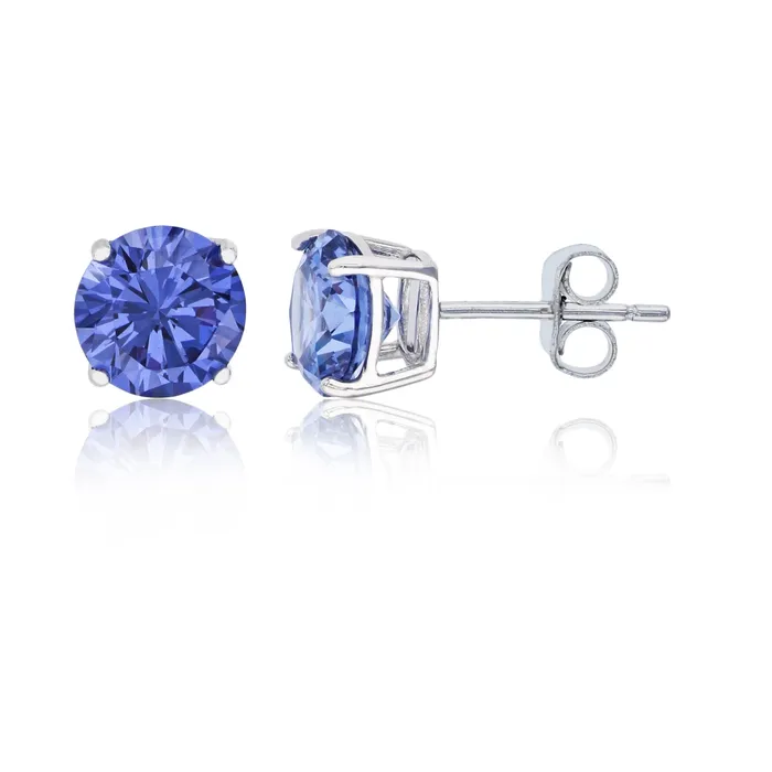 Earrings Silver Sterling Silver Polished Hypoallergenic 4mm Simulated Diamond Birthstone Solitaire Stud Earrings Earrings Silver Sterling Silver Polished Hypoallergenic 4mm Simulated Diamond Birthstone Solitaire Stud Earrings