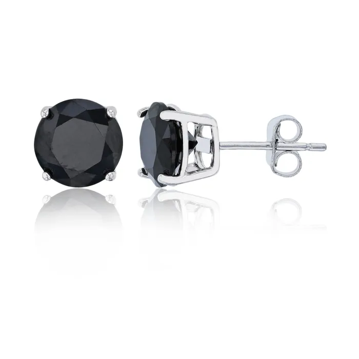 Earrings Silver Sterling Silver Polished Hypoallergenic 4mm Simulated Diamond Birthstone Solitaire Stud Earrings Earrings Silver Sterling Silver Polished Hypoallergenic 4mm Simulated Diamond Birthstone Solitaire Stud Earrings