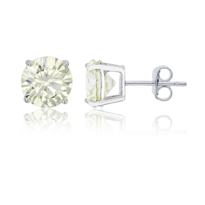 Earrings Silver Sterling Silver Polished Hypoallergenic 4mm Simulated Diamond Birthstone Solitaire Stud Earrings Earrings Silver Sterling Silver Polished Hypoallergenic 4mm Simulated Diamond Birthstone Solitaire Stud Earrings