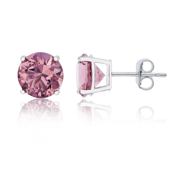 Earrings Silver Sterling Silver Polished Hypoallergenic 4mm Simulated Diamond Birthstone Solitaire Stud Earrings Earrings Silver Sterling Silver Polished Hypoallergenic 4mm Simulated Diamond Birthstone Solitaire Stud Earrings