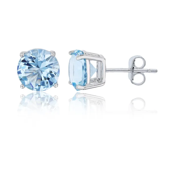 Earrings Silver Sterling Silver Polished Hypoallergenic 4mm Simulated Diamond Birthstone Solitaire Stud Earrings Earrings Silver Sterling Silver Polished Hypoallergenic 4mm Simulated Diamond Birthstone Solitaire Stud Earrings