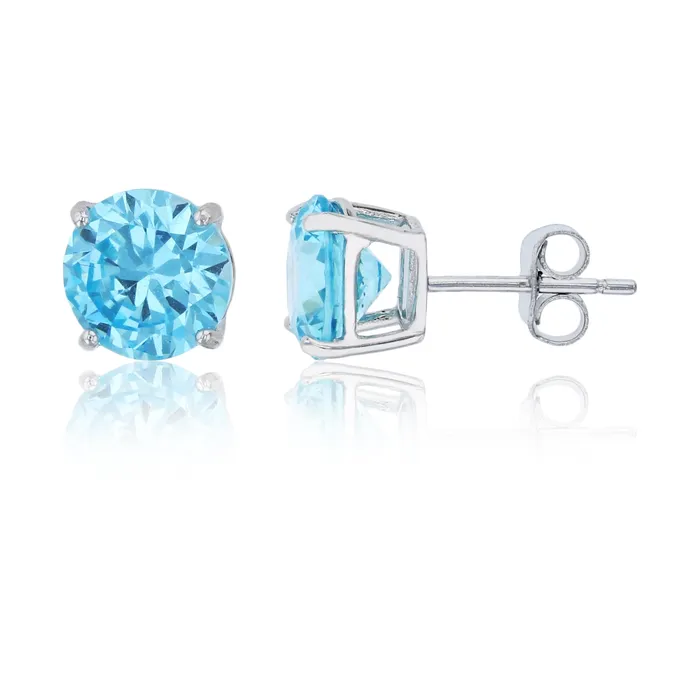 Earrings Silver Sterling Silver Polished Hypoallergenic 4mm Simulated Diamond Birthstone Solitaire Stud Earrings Earrings Silver Sterling Silver Polished Hypoallergenic 4mm Simulated Diamond Birthstone Solitaire Stud Earrings