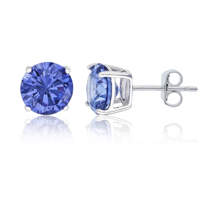 Earrings Silver Sterling Silver Polished Hypoallergenic 4mm Simulated Diamond Birthstone Solitaire Stud Earrings Earrings Silver Sterling Silver Polished Hypoallergenic 4mm Simulated Diamond Birthstone Solitaire Stud Earrings