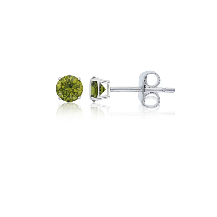 Earrings Silver Sterling Silver Polished Hypoallergenic 4mm Simulated Diamond Birthstone Solitaire Stud Earrings Earrings Silver Sterling Silver Polished Hypoallergenic 4mm Simulated Diamond Birthstone Solitaire Stud Earrings