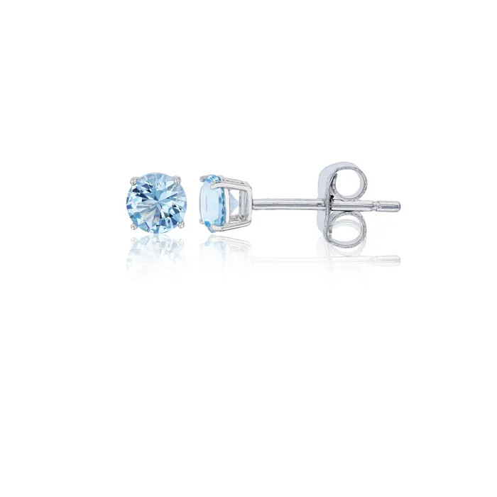 Earrings Silver Sterling Silver Polished Hypoallergenic 4mm Simulated Diamond Birthstone Solitaire Stud Earrings Earrings Silver Sterling Silver Polished Hypoallergenic 4mm Simulated Diamond Birthstone Solitaire Stud Earrings
