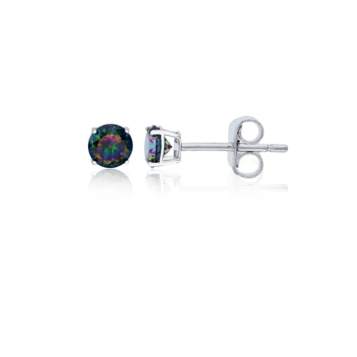 Earrings Silver Sterling Silver Polished Hypoallergenic 4mm Simulated Diamond Birthstone Solitaire Stud Earrings Earrings Silver Sterling Silver Polished Hypoallergenic 4mm Simulated Diamond Birthstone Solitaire Stud Earrings