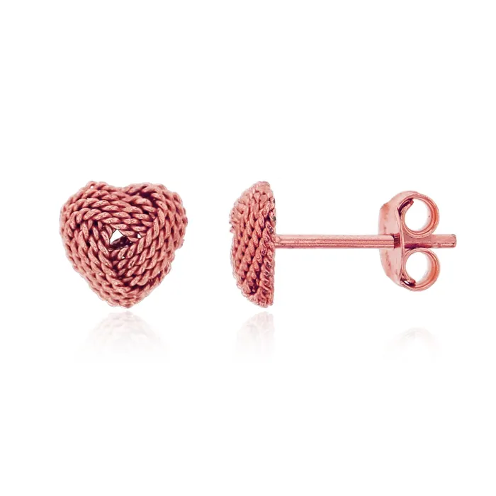 Earrings Sterling Silver Cable Twist Heart Shape Love Knot Stud Earrings for Women 7mm Stud Earrings Secure Friction Back Closure 14k Plated Shiny Classic Earrings Silver Earrings Sterling Silver Cable Twist Heart Shape Love Knot Stud Earrings for Women 7mm Stud Earrings Secure Friction Back Closure 14k Plated Shiny Classic Earrings Silver