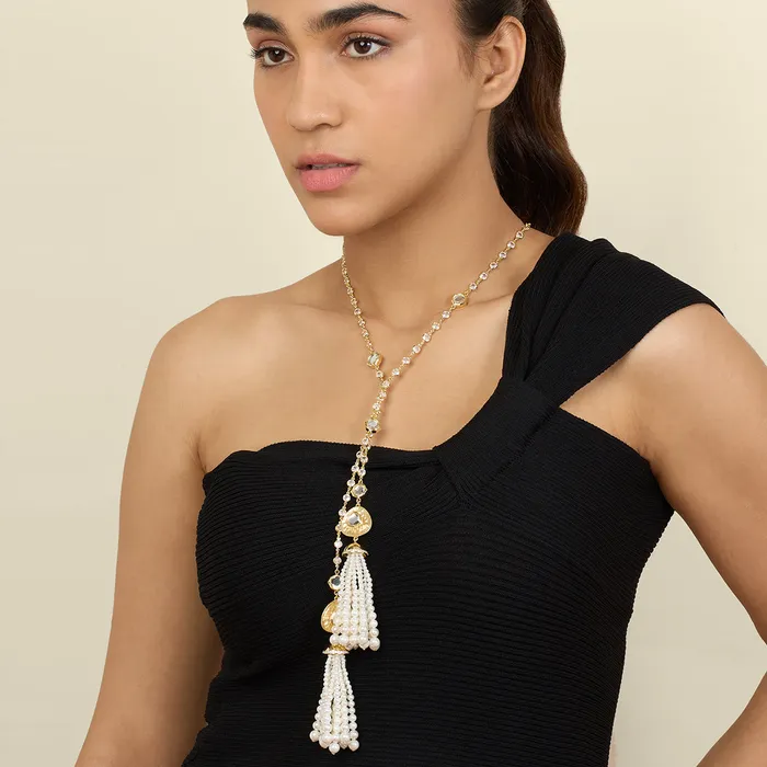 Festive2 Necklaces Mehrunisa Tassel Necklace