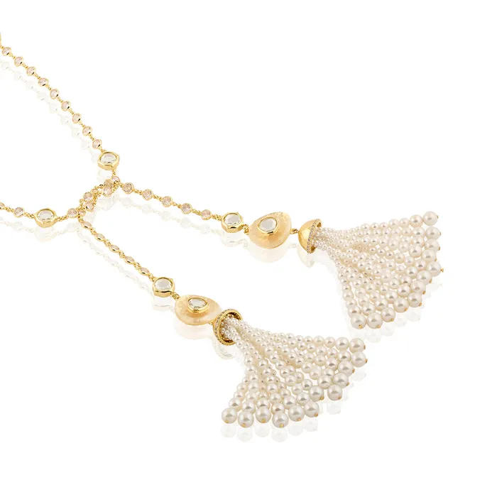 Festive2 Necklaces Mehrunisa Tassel Necklace