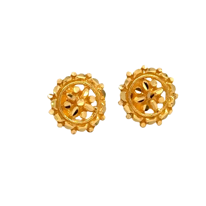 Gold Palace 22k Yellow Gold Filigree Earrings with gold weight of 1422g Earrings Gold Palace 22k Yellow Gold Filigree Earrings with gold weight of 1422g Earrings